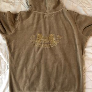 Juicy Couture Velour Zip Up Sweatshirt